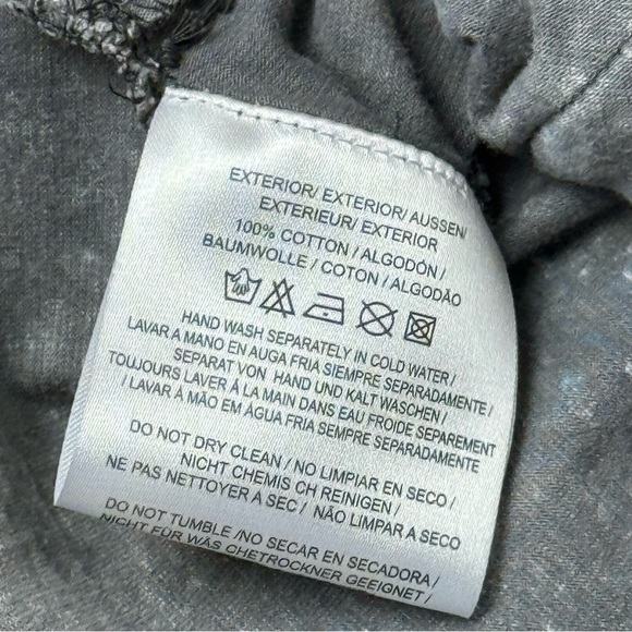 Feminine Gray Lace Embroidered Short Sleeve Scoop Neckline Tunic Top Small - Picture 11 of 14